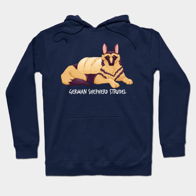 German Shepherd Strudel Hoodie by mcbenik